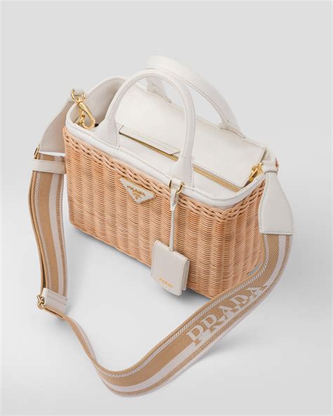 prada wicker bag|canvas tote bag prada.